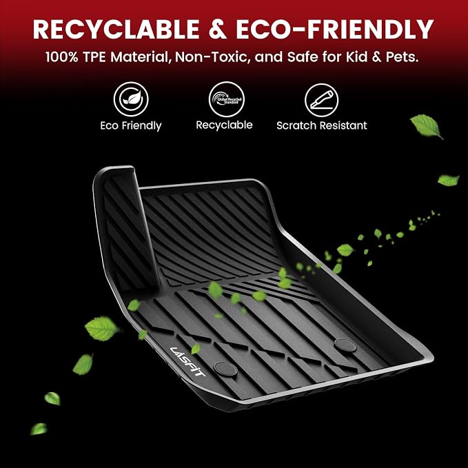 LASFIT Floor Mats & Cargo Liner 2021-2026 & Only 7 Seats (Not for 8/9 Seats) for Chevy Suburban/GMC Yukon XL(Only Yukon XL, Not Fit Yukon)/Cadillac Escalade ESV(Only Escalade ESV, Not Fit Escalade)