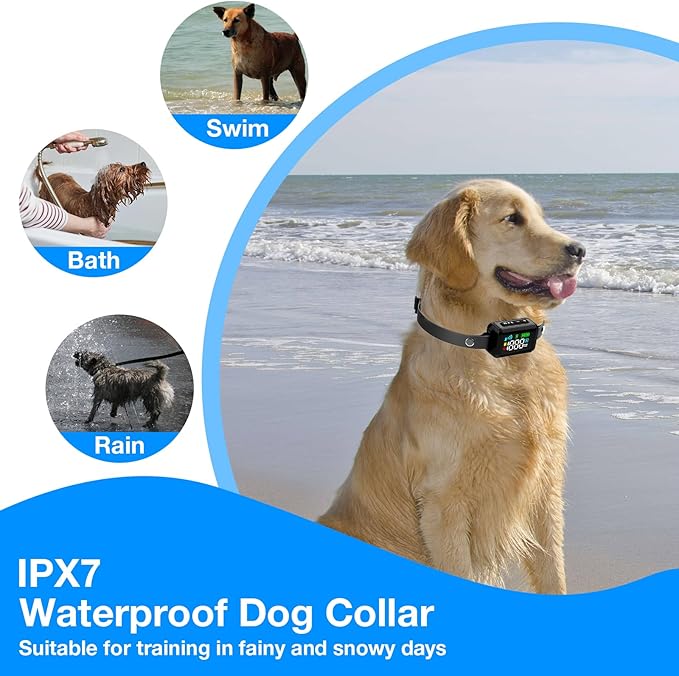GPS Wireless Dog Fence , Electric Fence for Dogs, Perimeter Collar Fence System, Radius 33-1999 Yards, Beep Vibration Shock Correction,Pet Containment System for Outdoor Use, for Pets Over 18 Lbs