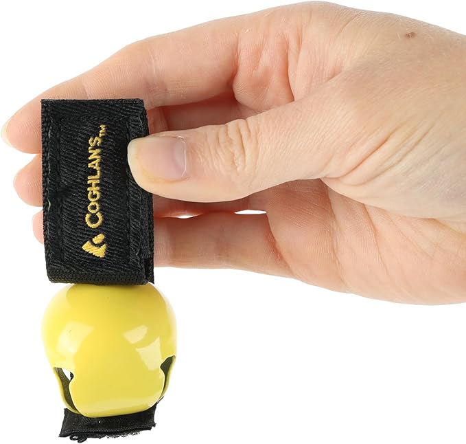 Coghlan's Magnetic Bear Bell with Silencer - Hiking Safety Gear for Wildlife Alert - Yellow