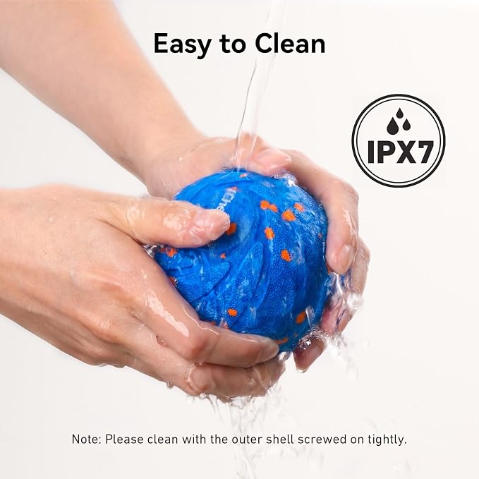 Cheerble Smart Interactive Dog Toy, Wicked Ball AIR, Automatic Moving, Bouncing, and Rotating, E-TPU Material, IPX7 Waterproof Rating, Active Rolling Ball for Puppy, Medium and Large Dogs