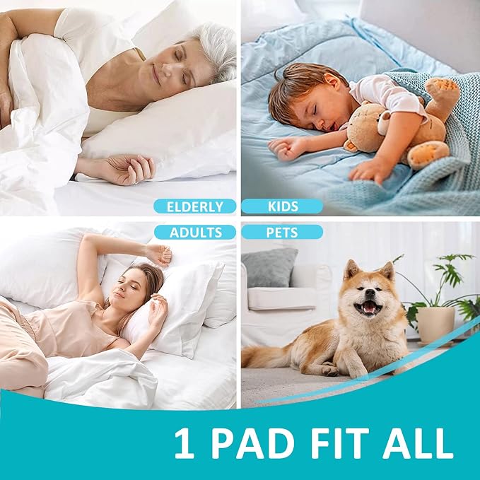34"x52" Washable Waterproof Bed Pads, 2 Pack, Incontinence Bed Pads | KANECH Mattress Protector, Washable Pee Pads for Adults, Kids, Elderly and Dogs, Hold 8 Cups, Non-Slip & Silent