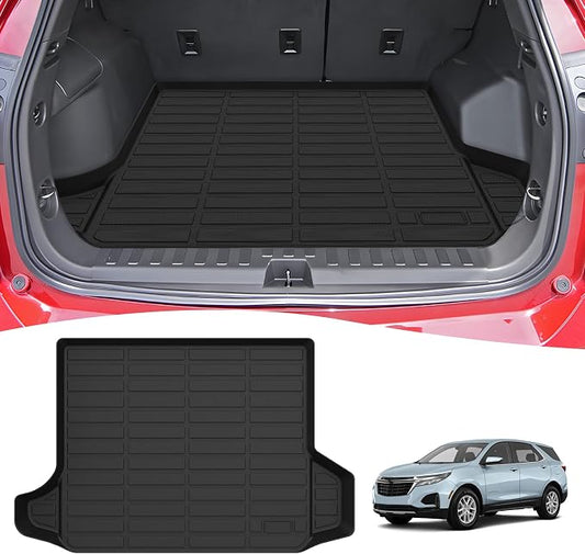 Cartist Cargo Liner Compatible with 2018-2024 Chevy Chevrolet Equinox/GMC Terrain All Weather Rear Trunk Mat 3D Waterproof Black TPE