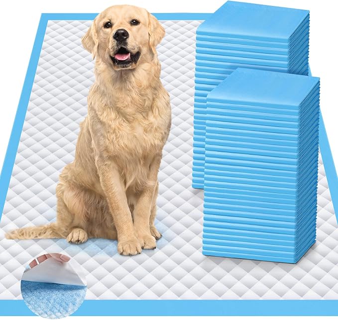 Upgraded 4XL 36"x36" 6 Layers Dog Pee Pads, Ultra Absorbent Pee Pads, Absorb up to 12 Cups, Leak-Proof & Quick Dry Puppy Pads for Puppy,Surgery, Older,Cats, Rabbits,30 Counts