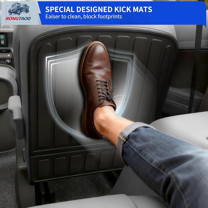 Rongtaod Floor Mats Compatible with 2026 Hyundai Palisade Gas Cargo Mat Trunk Mat Cargo Liner Kick Mats 7-Seater Captain Chairs All Weather Palisade Accessories (Floor Mats Full Set 7pcs)