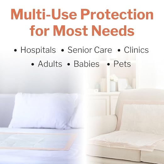 McKesson Underpads Bed Pads, Heavy Absorbency, 30 x 36 in, 100 ct | Chux Pads for Adults and Elderly, Baby Changing, Pee Pad for Pets