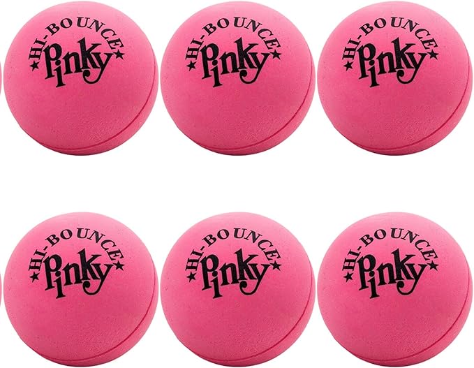 JA-RU Hi Bounce Pinky Ball (6 Balls) – Solid Pink Rubber Bouncy Balls for Kids, Outdoor Playground Toys, Stress Relief Toy & Massage Balls, Bulk Party Favors & Classroom Prizes. 976-6p