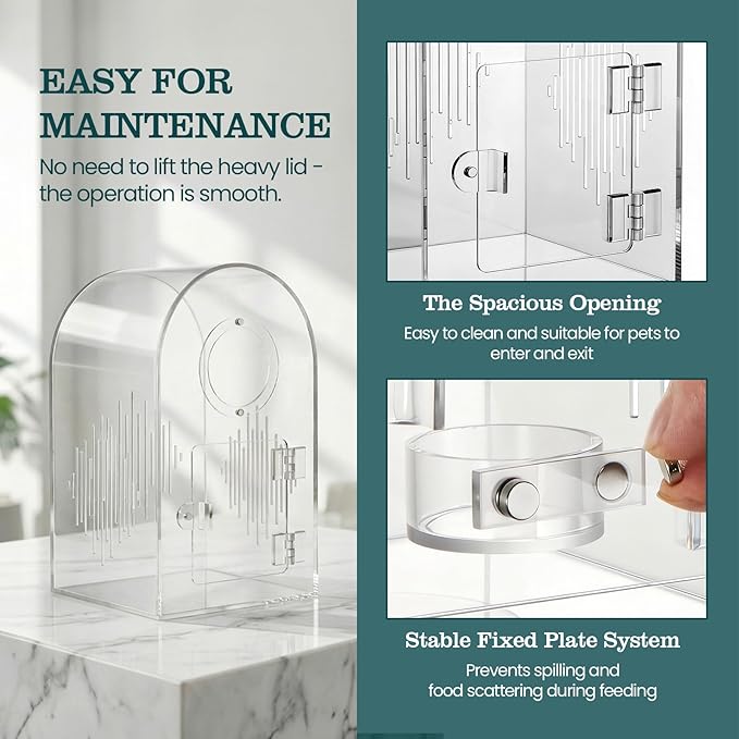 Acrylic Jumping Spider Enclosure, Clear Spider Enclosure Kit with Ventilation, Pre-Assembled Habitat for Jumping Spiders, Tarantula, Mantis, Insects