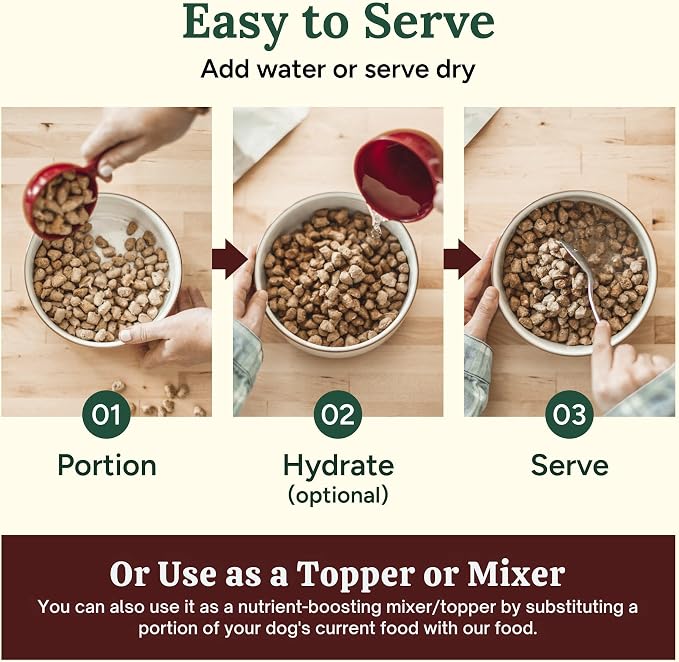 360 Pet Nutrition Freeze-Dried Raw Dog Food – Beef Recipe with Liver & Organs, High Protein with Omega-3s, Fruits, Veggies & Superfoods, Grain-Free, No Fillers 4 x 16 oz Made in USA