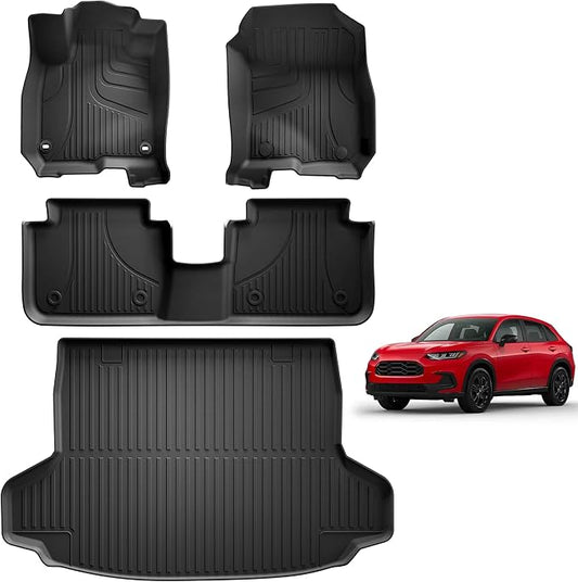Floor Mats & Cargo Mat Fit for Honda HR-V 2023-2027 & Acura ADX 2025 2026 | All Weather TPE Custom Fit Honda HRV Sport/LX/EX-L Floor Liners Full Set Car Accessories