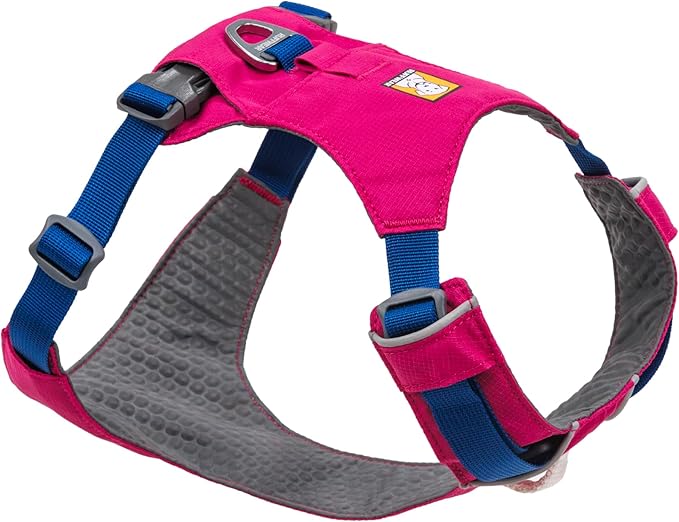 Ruffwear, Hi & Light, Everyday Lightweight Dog Harness, Trail Running, Walking, Hiking, All-Day Wear, Alpenglow Pink, Small