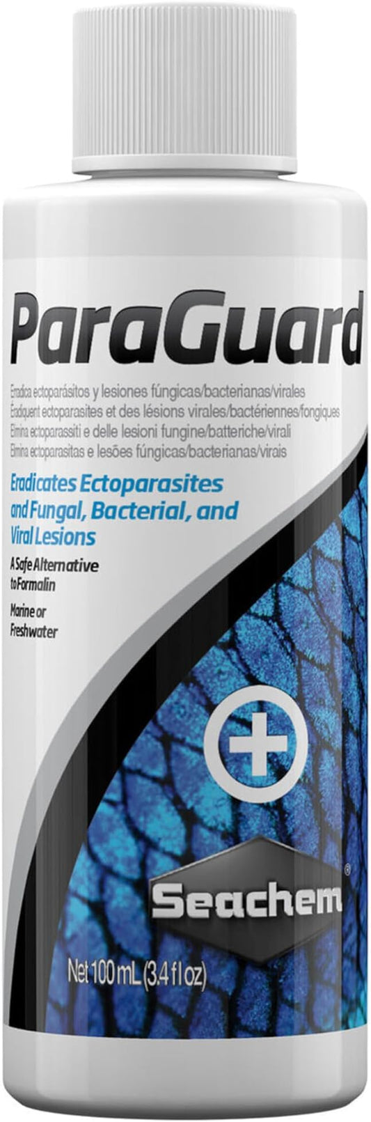 Seachem for external fungal/bacterial/viral lesions ParaGuard 100ml