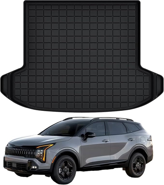 Cargo Mat for The New 2026 2025 2024 2023 KIA Sportage,TPE All Weather Protection Car Trunk Mat Cargo Liner Accessories - Black (Both Sides can be Trimmed)