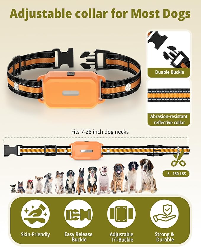 Shock Collar for Dogs 3 Pack (5–150Lbs), 4400FT Waterproof Electric Dog Collar with Light 5 Training Modes Rechargeable 3 Dog Training Collar with Remote Control, E collars for Small Medium Large Dogs