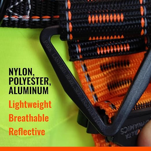 Razorback Elite MAXX - Safety Harness and Fall Protection Kit with Sewn in Lumbar Support Belt and Built-in Rescue Handles for Fall Arrest, OSHA & ANSI Compliant (Small-Medium)