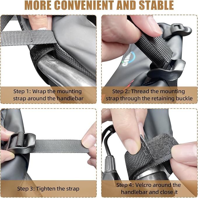 Upgrade Motorcycle Handlebar Bag, Universal Waterproof Motorcycle Tool Bag, Bicycle Front Storage Bag Fit for SURRON LIGHT BEE X, S X160, X260, Talaria Sting Segway Electric Dirt Bike