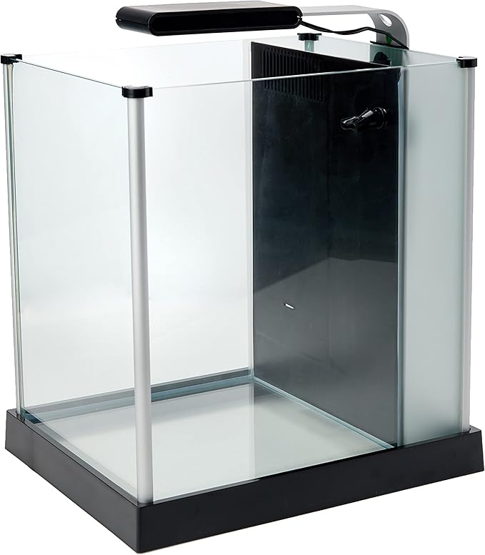 Fluval SPEC Freshwater Aquarium Kit, Aquarium with LED Lighting and 3-Stage Filtration, 2.6 Gallon, Black