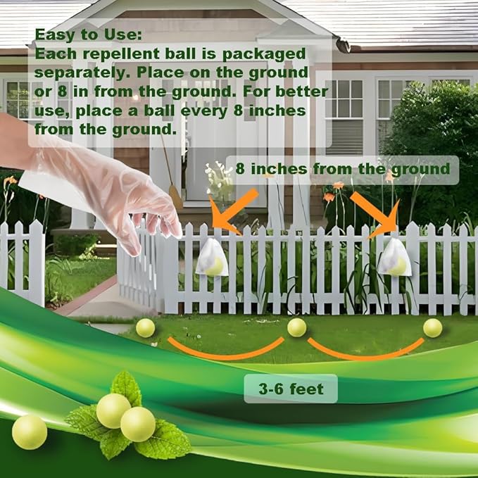 Snake Repellent Balls, Snake Repellent for Yard Powerful, Snake Repellant Pet Safe, Keep Snakes Away, Snake Repellant Indoor, Snake Deterrent Outdoor-10P