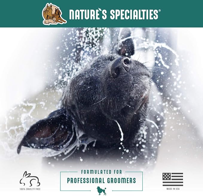 Nature's Specialties Hypoallergenic Ultra Concentrated Aloe Dog Shampoo for Pets, Makes up to 4 Gallons, Natural Choice for Professional Groomers, for Sensitive Skin, Made in USA, 16 oz