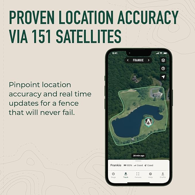 SpotOn GPS Dog Collar Nova Edition, Wireless GPS Fence, App-Controlled Boundaries, No Subscription Required