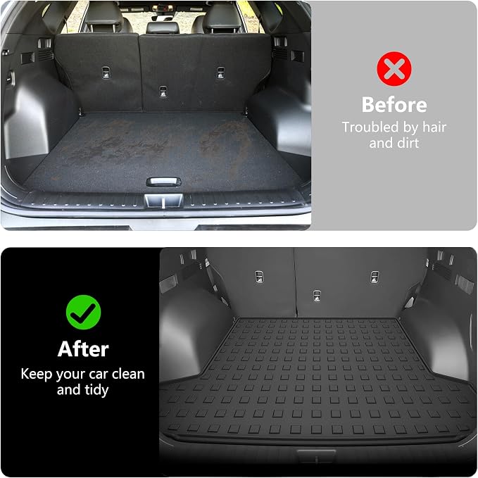 Cargo Mat Custom Fit for 2022-2025 2026 Hyundai Tucson Cargo Liner Trunk Mat - All Weather Cargo Mat Trunk Liner for 2026 2025 2024 2023 2022 Tucson Accessories Black