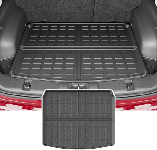 powoq Cargo Mat Compatible with 2017-2025 Jeep Compass TPE Rear Trunk Mat Cargo Liners Replacement for 2017 2018 2019 2020 2021 2022 2023 2024 2025 Jeep Compass Accessorie (Rear Trunk Mat)