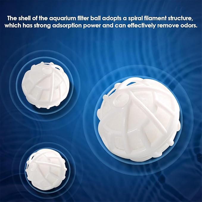 Beta Fish Aquariums Accessories, Betta Ring Enrichment Toys, 1 Fish Mirror with Floating Ball & 2 Exercise Training Ring Toys & 4 Nitrifying Balls for Fish Tank, Betta Tank, Betta Aquarium