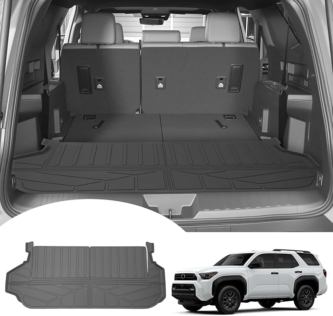 Trunk Mat for 2025 2026 Toyota 4Runner 7 Seats Gas, Rear Cargo Mat All Weather TPE Protector Trunk Liner Accessories(Not for Hybrid EV/i-Force MAX)