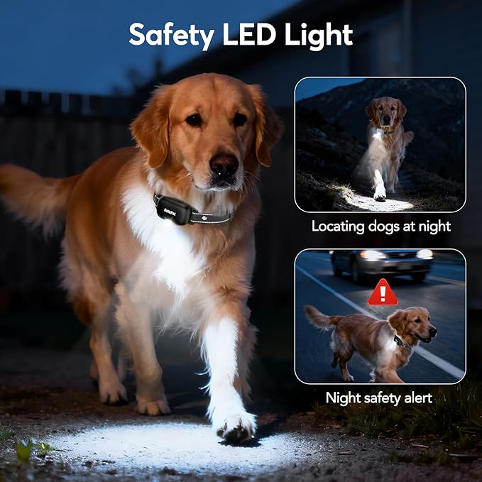 Delupet Dog Shock Collar 2 Dogs- 4500FT Dual-Direct Dog Training Collars with Remote for Small Medium Large Dog, IPX8 Waterproof Rechargeable E-Collar with Beep(1-8), Vibration(1-3), Shock(0-99), Grey