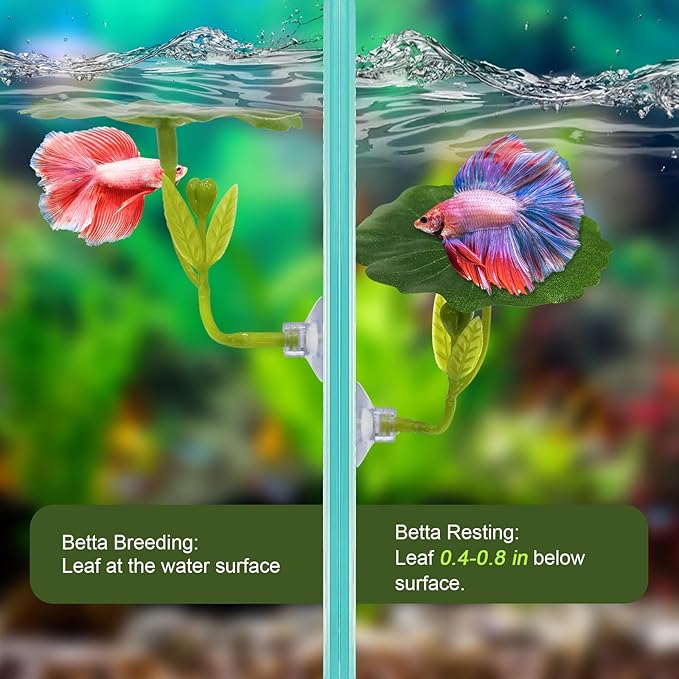 5PCS Betta Hammock & Fish Toys Set, Soft Aquarium Plants & Black Tunnel Hideout for Betta Fish Tank, Safe Decor with Suction Cups for Shrimp, SmallFish