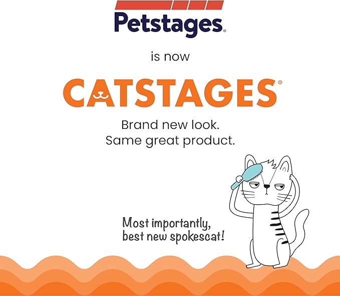 Catstages Crunchy Pickle Kicker Cat Toy – Plush Crinkle Toy with Catnip and Dental Mesh, 6.5"