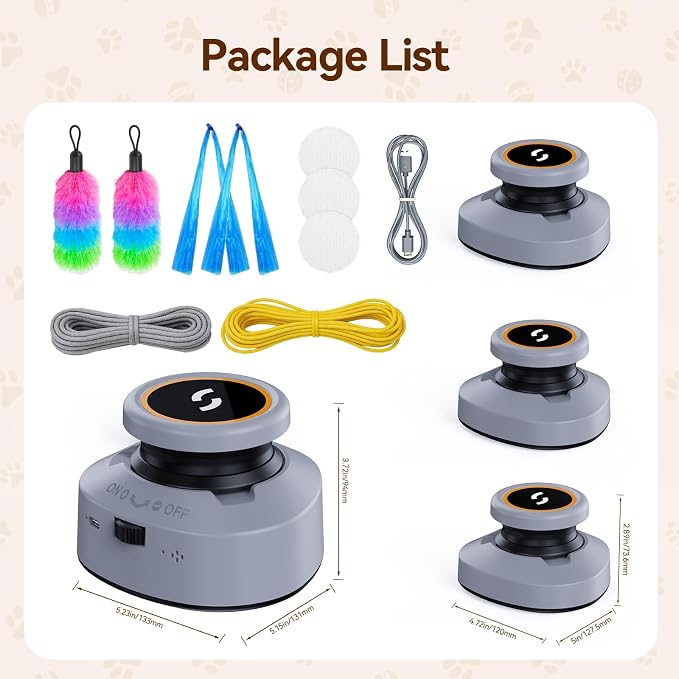 Jripae Interactive Cat Toys for Indoor Cats DIY Multi-Track Chase | Adjustable Speed,Electric Moving Treadmill Feather lure Toy Self-Play for Bored Kittens Adult Cats Hunt Instinct Exercise Run
