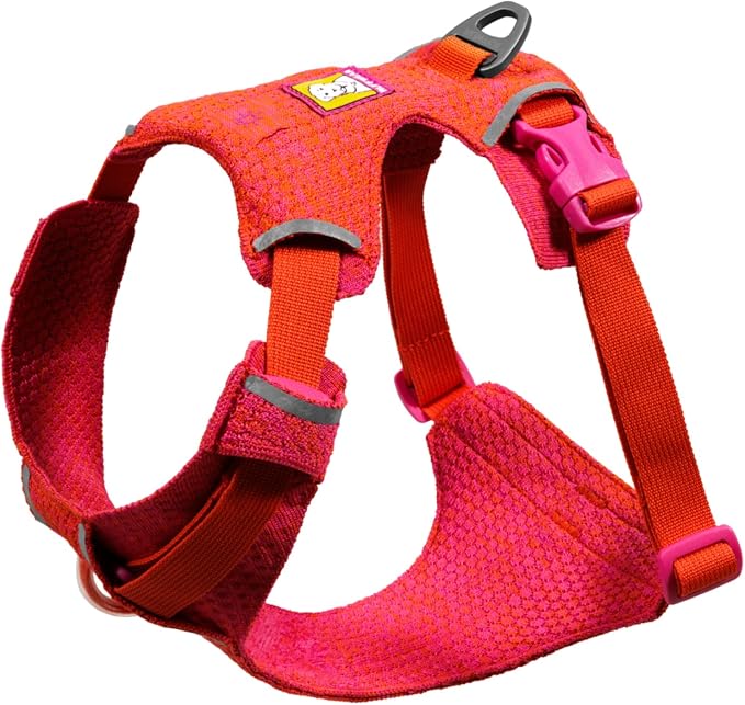 Ruffwear, Front Range Flex Dog Harness, Engineered Knit Construction for Ultimate Fit and Mobility, Lightweight Flexible Everyday Harness with Dual Leash Clips, Rose Violet, Large/X-Large