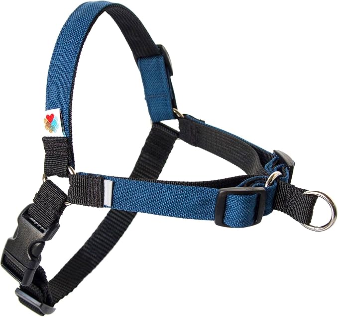 No Pull Dog Harness | Comfortable Dog Training Harnesses | Effective No Pull Harness Design | Ideal Dog Harness for Small Dog and Puppy | 4-Point Adjustable (XS - 15~20 inch Girth, Navy)