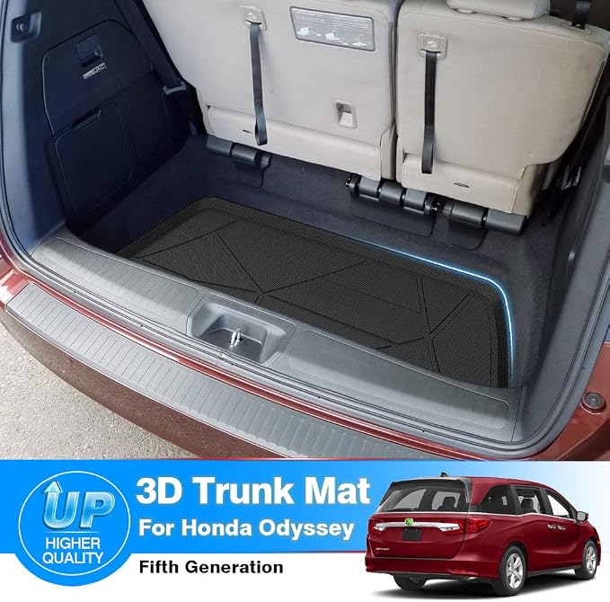 Cartist Cargo Liner Fits for Honda Odyssey 2018-2026, All Weather Trunk Mat for Odyssey Accessories, Heavy Duty Car Mats, Car Accessories