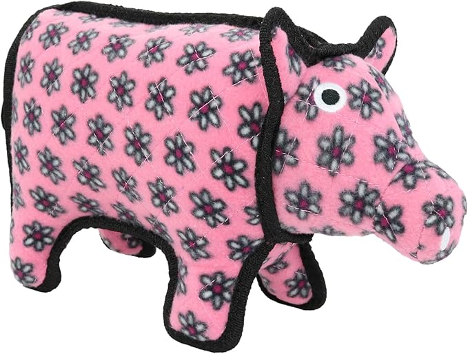 TUFFY® : 2 Pack Medium Pig Dog Toy: Ultra Durable Plush Toy with Multiple Layers & Reinforced Seams, Washable and Floats, Original Construction