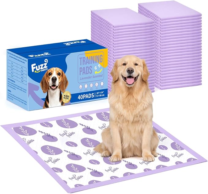 Dog Training Pads for Large Dog-28"x 34",40Cts | 6-Layer Super Absorbent Quick Dry Leakproof Dog Pads with Adhesive Tabs, Odor Control Pee Pads for Extra Large Dog
