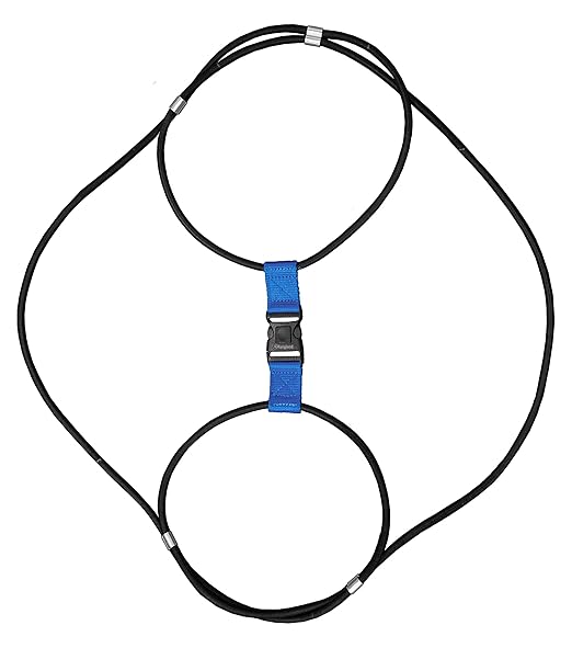 ENCASED Trash Can Lock for Animals/Raccoons, Bungee Cord Heavy Duty Large Outdoor Garbage Lid Lock ((Does NOT Include Trash Can))