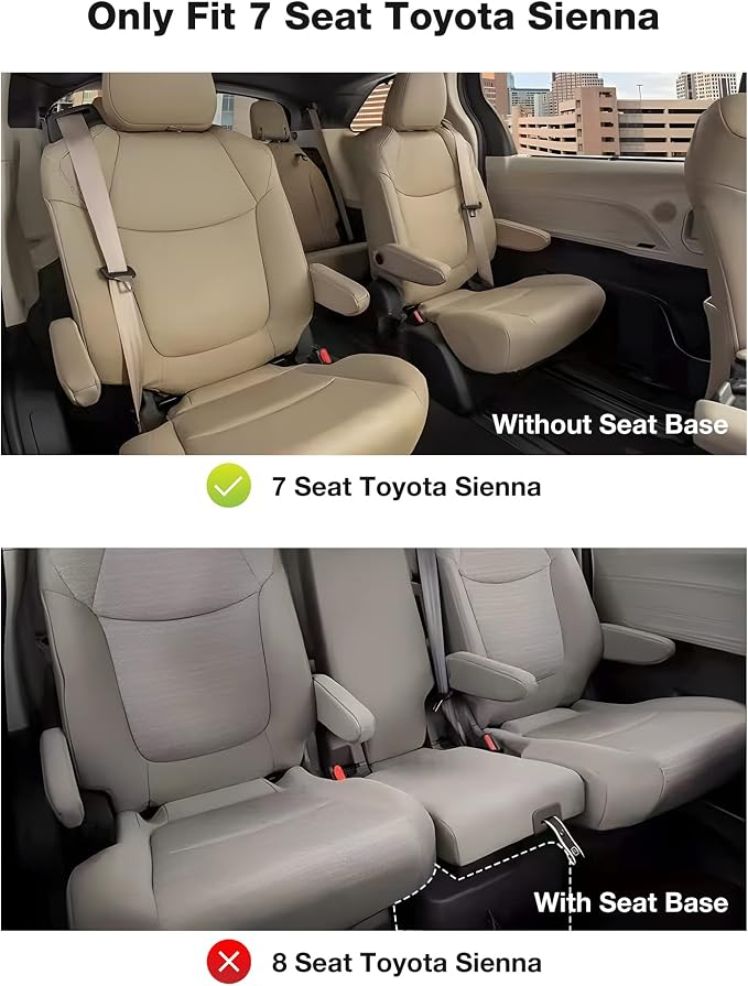 3W Floor Mat for Toyota Sienna 2021-2026 (Only for 7 Seat), TPE All Weather Custom Fit Floor Liner for Toyota Sienna 2nd and 3rd Row Car Liners(Not Fit 2025 2026 Platinum Edition)