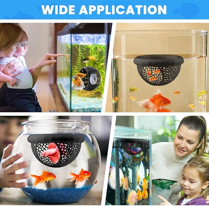 2pcs Floating Bettas Hide & Shrimp Cave Fhiny Bettas Tunnel Aquarium Fish Hideout Shrimp Cave Aquarium Decor for Small Fish(Color:Black)