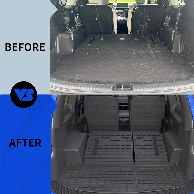 Rongtaod Floor Mats Compatible with 2020-2025 Kia Telluride 7 Seats (Not for 2027) Cargo Liner Back Seat Cover Kick Mat 2024 Telluride Accessories (Floor Mats+Trunk Mat+2nd&3rd Row Backrest Mat)