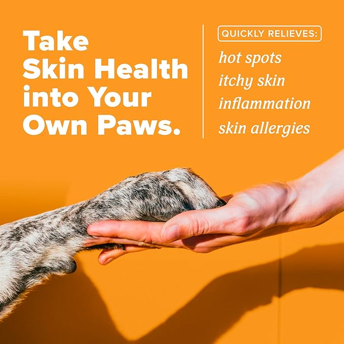 TropiClean HomeVet Allergy & Itch Spray, Dog Allergy Relief & Hot Spot Treatment for Dogs & Cats, Vet Recommended Itching Skin Relief, USA Made, 8 oz