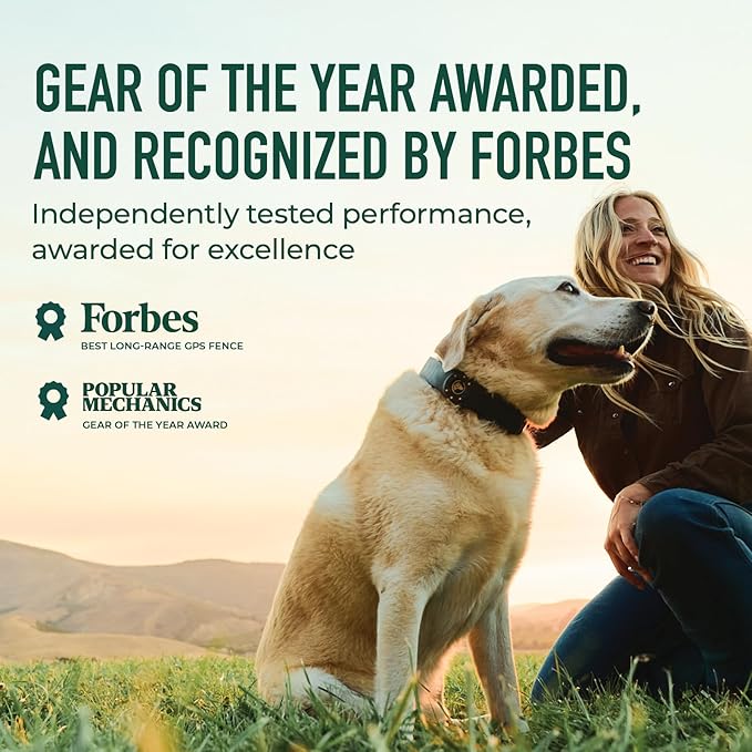 SpotOn GPS Dog Collar Nova Edition, Wireless GPS Fence, App-Controlled Boundaries, No Subscription Required