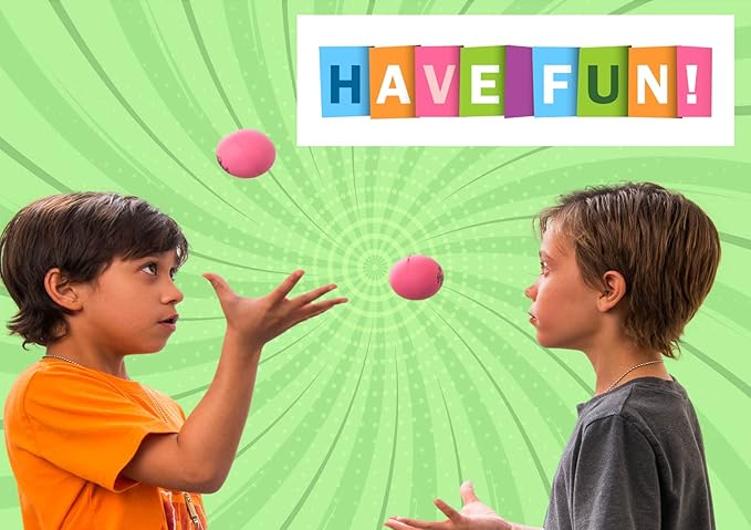 JA-RU Hi Bounce Pinky Ball (12 Pinky Balls) Rubber Bouncy Balls for Kids | Solid Pink Massage Balls, Outdoor Playground Toys, Stress Relief Toy, Bulk Party Favors & Classroom Prizes. 976-12p