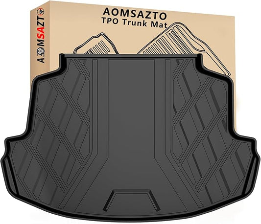 AOMSAZTO Cargo Liner Compatible with 2014-2019 Toyota Corolla Sedan | Custom Fit Trunk Mat Behind 2nd Row | All Weather Protection Cargo Mat Compatible with 2014-2019 Corolla Sedan Models