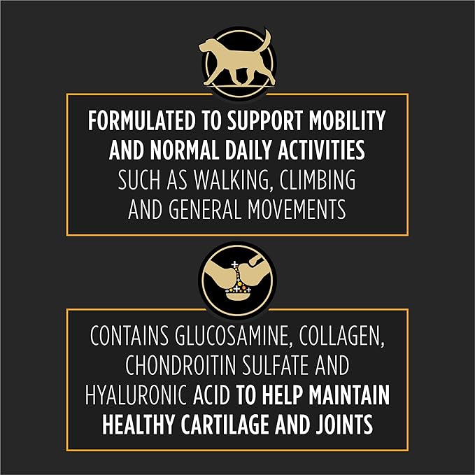 Purina Pro Plan Veterinary Large Breed Dog Joint Care Supplement with Glucosamine, Chondroitin, and Collagen to Support Hip and Joint Health – 30ct Pouch