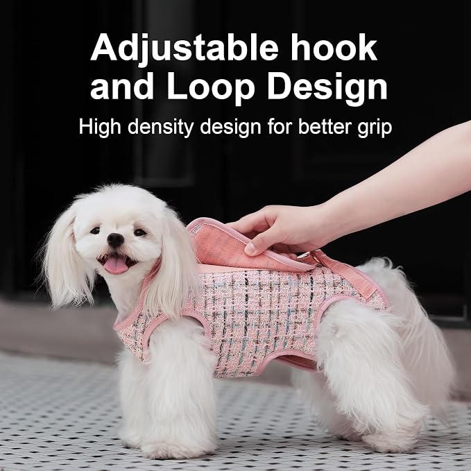 Wakytu Dog Lift Harness Dog Carrier Sling for Small Dogs & Cats,M | stylish puppy sling carrier with handle & pocket,adjustable leash,walking & travel