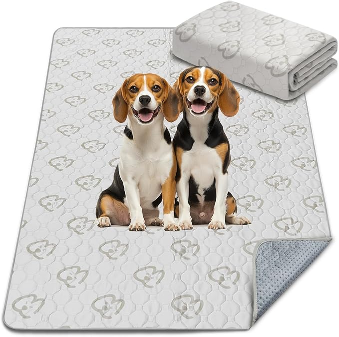 FXW Washable Pee Pads for Dogs, Super Absorbent, 43" x 71", 1 Pack | Machine washable, Non-slip backing, Fits 32"/40"/45"H 6-Panel FXW Rollick/Homeplus Playpens