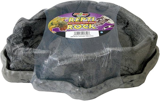 Zoo Med Combo Reptile Rock Food and Water Dish, X-Large