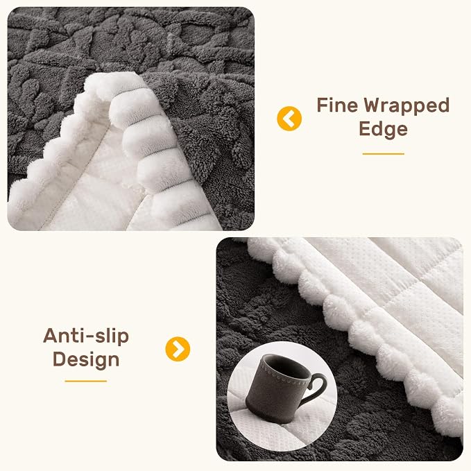 Couch Cover for Dogs, Washable Non Slip Sofa Covers for 4 Cushion Couch Pet Friendly Fuzzy Sofa Protector&Bed Mat for Pets (27.6"x94.49" Dark Gray)