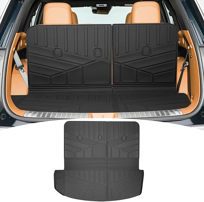 Cargo Liners for 2026 Hyundai Palisade 7&8 Seats(Only Fit Gas Models) Trunk Mat with Seat Back Cover Accessories, All Weather Rear Cargo Mat Backrest Protector